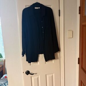 Belle by Kim Gravel Black Long Sleeve Top